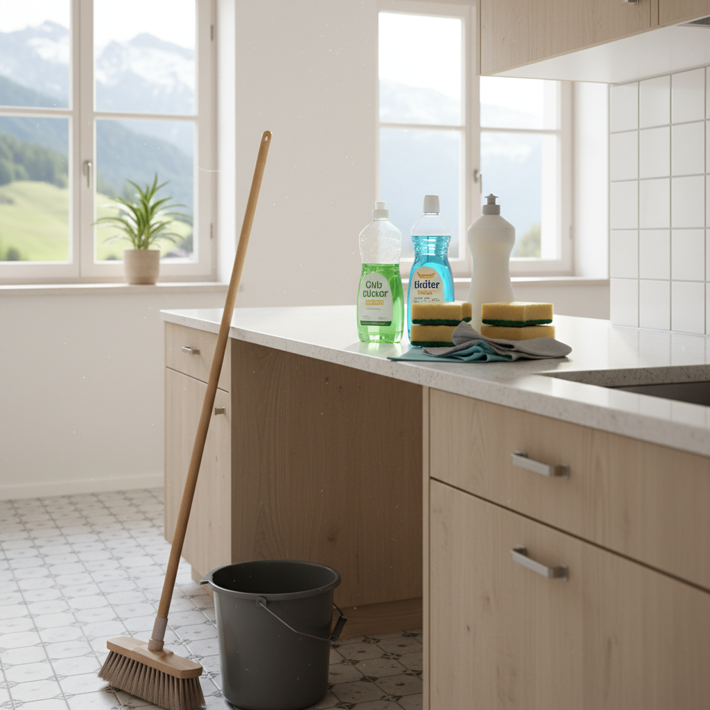 découvrez les produits de nettoyage essentiels à avoir pour entretenir efficacement votre logement en suisse, alliant qualité et praticité pour un intérieur impeccable.