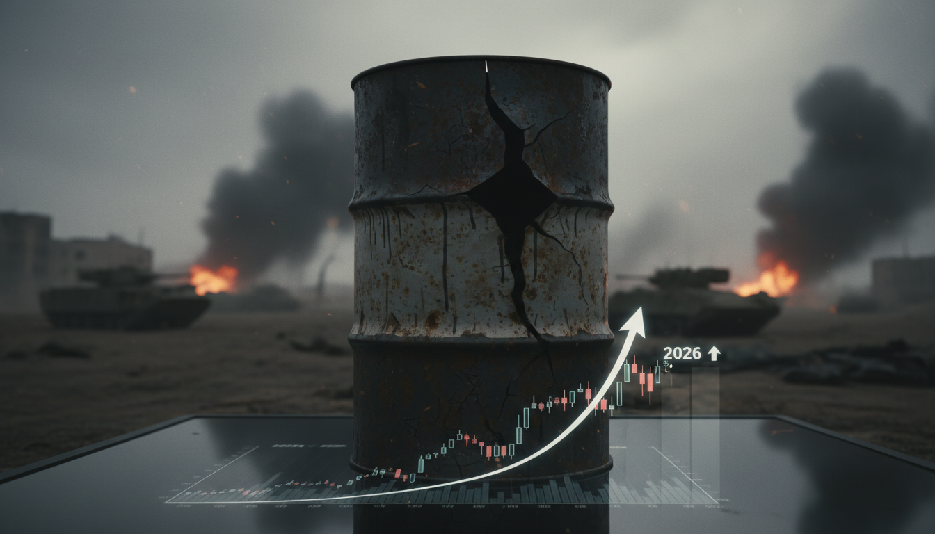 après 10 jours de conflit, le prix du pétrole pourrait augmenter de 80 % d'ici 2026, impactant l'économie mondiale et les marchés de l'énergie.