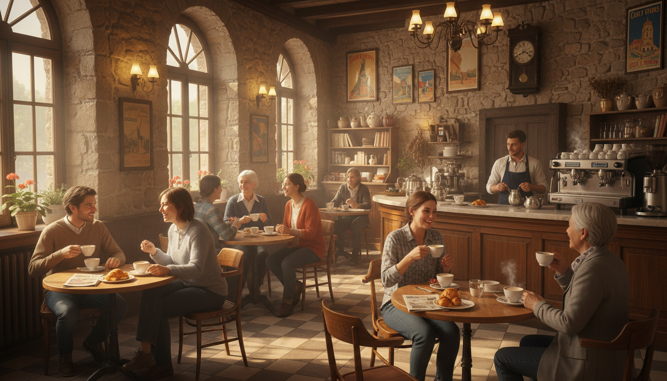 lancement du « café mortel » à aubeterre : un espace convivial pour briser le silence autour de la mort et favoriser le dialogue sur ce sujet souvent tabou.